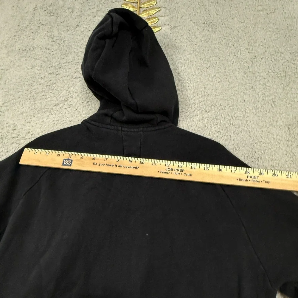 Inter Milan Hoodie Mens Large Black Gold Soccer Pullover Fleece Sweatshirt Nike‎
